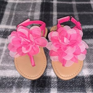 Pink Flower Sandals